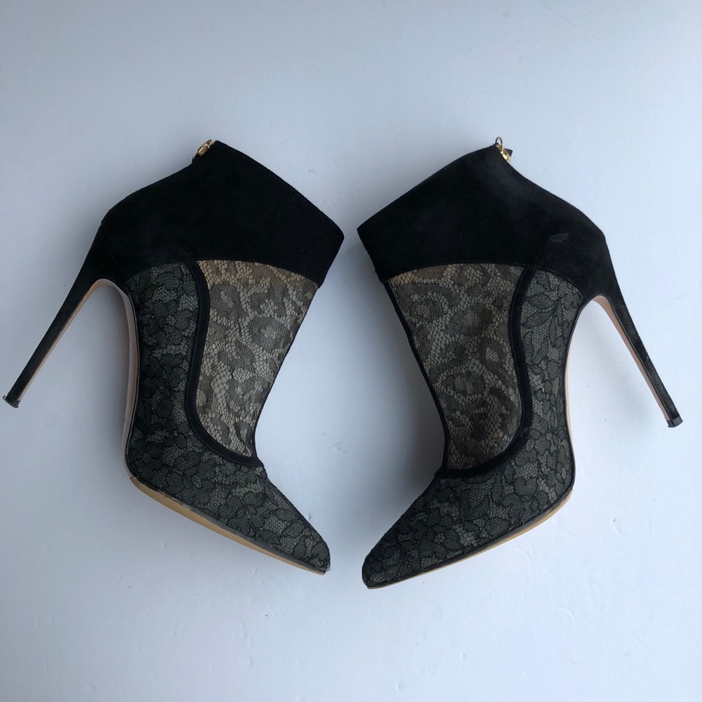 Bionda Castana Lace Detail Ankle Boots